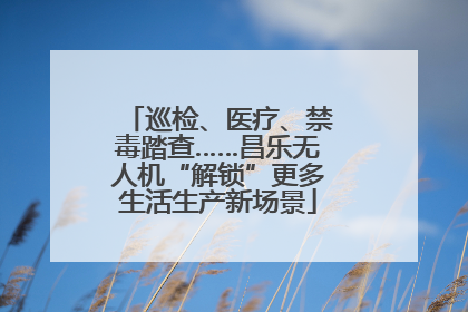 巡检、医疗、禁毒踏查……昌乐无人机“解锁”更多生活生产新场景