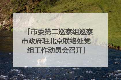 市委第二巡察组巡察市政府驻北京联络处党组工作动员会召开