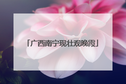 广西南宁现壮观晚霞