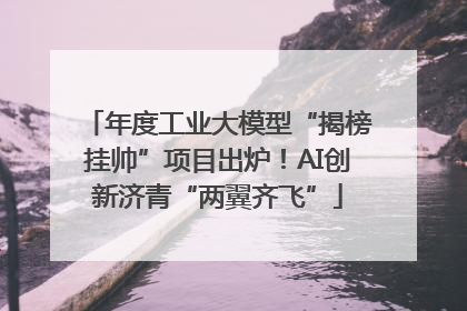 年度工业大模型“揭榜挂帅”项目出炉！AI创新济青“两翼齐飞”