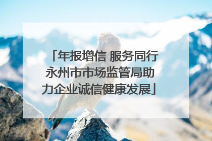年报增信 服务同行 永州市市场监管局助力企业诚信健康发展