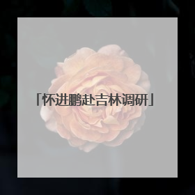 怀进鹏赴吉林调研