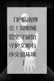 护航南博会！昆明城管坚守展馆守护文明有序交易环境