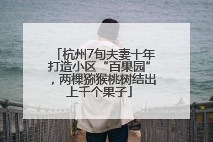 杭州7旬夫妻十年打造小区“百果园”，两棵猕猴桃树结出上千个果子