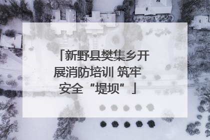 新野县樊集乡开展消防培训 筑牢安全“堤坝”