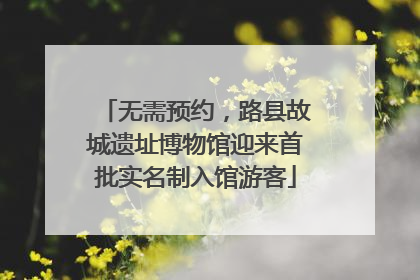 无需预约，路县故城遗址博物馆迎来首批实名制入馆游客