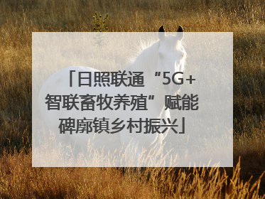 日照联通“5G+智联畜牧养殖”赋能碑廓镇乡村振兴