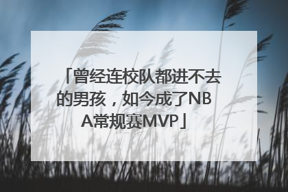 曾经连校队都进不去的男孩，如今成了NBA常规赛MVP