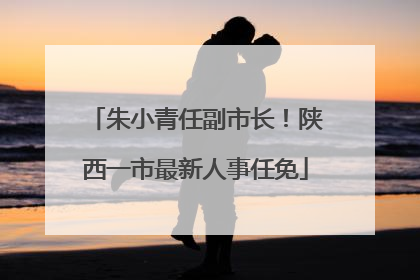 朱小青任副市长！陕西一市最新人事任免