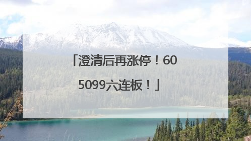 澄清后再涨停！605099六连板！