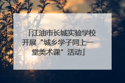 江油市长城实验学校开展“城乡学子同上一堂美术课”活动