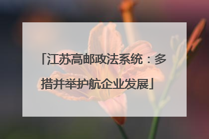 江苏高邮政法系统：多措并举护航企业发展