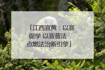 江西宜黄：以赛促学 以赛普法 点燃法治新引擎