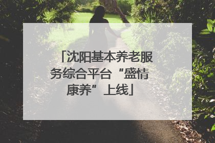 沈阳基本养老服务综合平台“盛情康养”上线