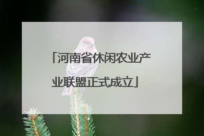 河南省休闲农业产业联盟正式成立