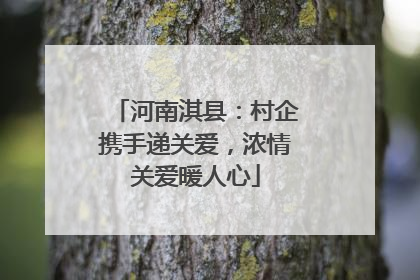 河南淇县：村企携手递关爱，浓情关爱暖人心