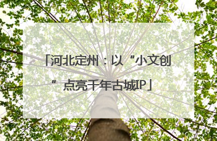 河北定州：以“小文创”点亮千年古城IP