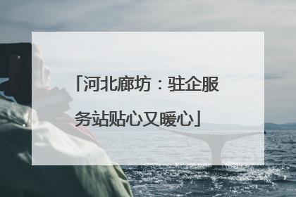 河北廊坊：驻企服务站贴心又暖心