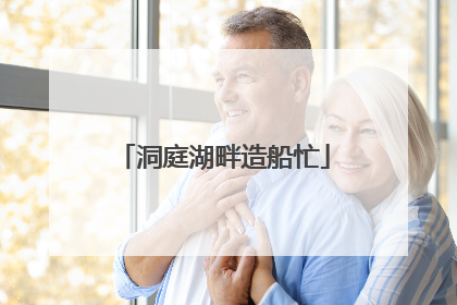 洞庭湖畔造船忙