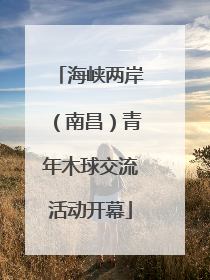 海峡两岸（南昌）青年木球交流活动开幕