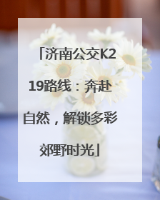 济南公交K219路线：奔赴自然，解锁多彩郊野时光