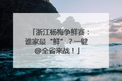浙江杨梅争鲜赛：谁家最“鲜”？一键@全省来战！