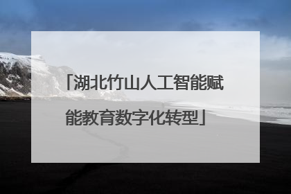 湖北竹山人工智能赋能教育数字化转型
