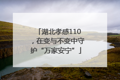 湖北孝感110，在变与不变中守护“万家安宁”