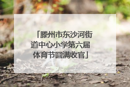 滕州市东沙河街道中心小学第六届体育节圆满收官