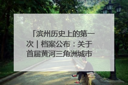 滨州历史上的第一次｜档案公布：关于首届黄河三角洲城市经济博览会暨发展论坛情况的总结报告