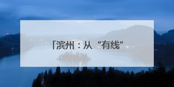 滨州：从“有线”治到“无线”美
