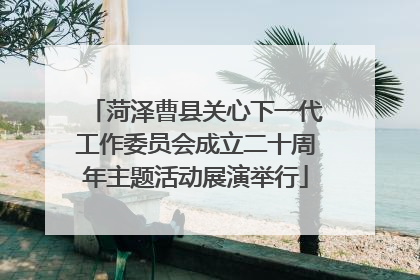 菏泽曹县关心下一代工作委员会成立二十周年主题活动展演举行