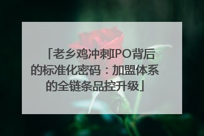 老乡鸡冲刺IPO背后的标准化密码：加盟体系的全链条品控升级