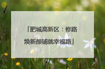肥城高新区：修路焕新颜铺就幸福路