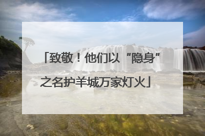 致敬！他们以“隐身”之名护羊城万家灯火