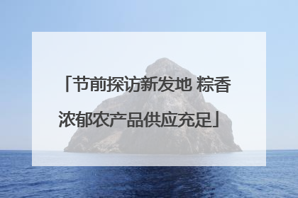 节前探访新发地 粽香浓郁农产品供应充足