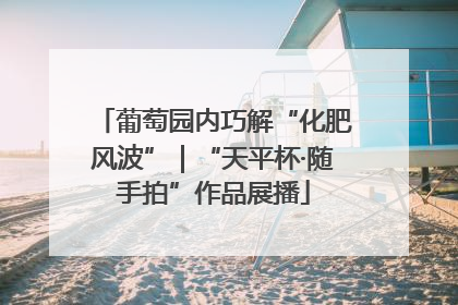 葡萄园内巧解“化肥风波”｜“天平杯·随手拍”作品展播
