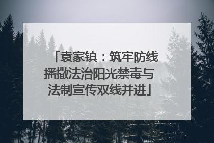 袁家镇：筑牢防线播撒法治阳光禁毒与法制宣传双线并进