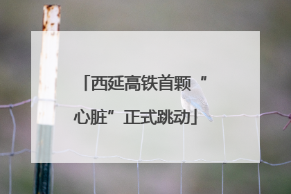 西延高铁首颗“心脏”正式跳动