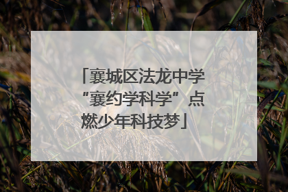 襄城区法龙中学“襄约学科学”点燃少年科技梦