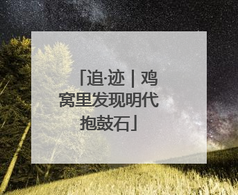 追·迹｜鸡窝里发现明代抱鼓石