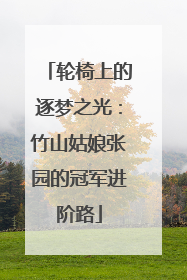 轮椅上的逐梦之光：竹山姑娘张园的冠军进阶路
