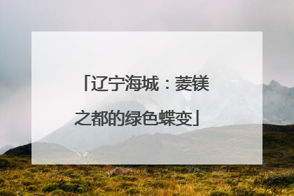 辽宁海城：菱镁之都的绿色蝶变