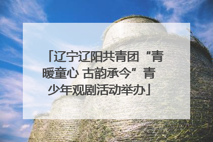 辽宁辽阳共青团“青暖童心 古韵承今”青少年观剧活动举办