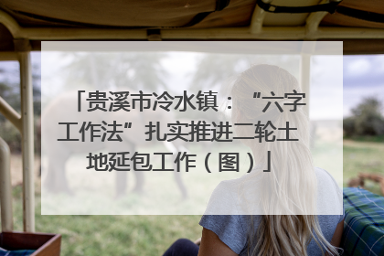 贵溪市冷水镇：“六字工作法”扎实推进二轮土地延包工作（图）