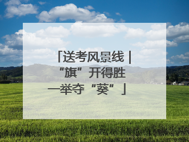 送考风景线｜“旗”开得胜 一举夺“葵”