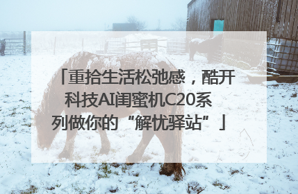 重拾生活松弛感，酷开科技AI闺蜜机C20系列做你的“解忧驿站”