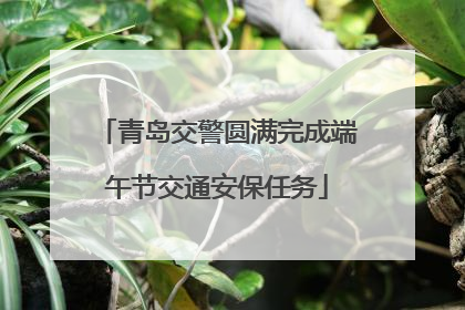 青岛交警圆满完成端午节交通安保任务