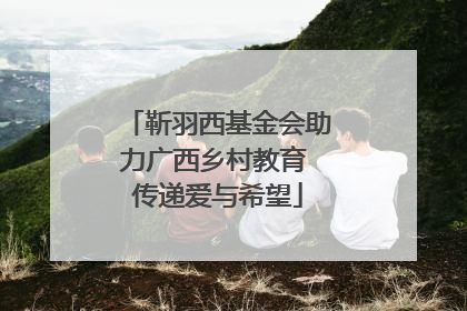 靳羽西基金会助力广西乡村教育 传递爱与希望