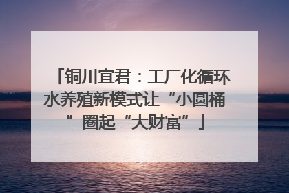 铜川宜君：工厂化循环水养殖新模式让“小圆桶”圈起“大财富”